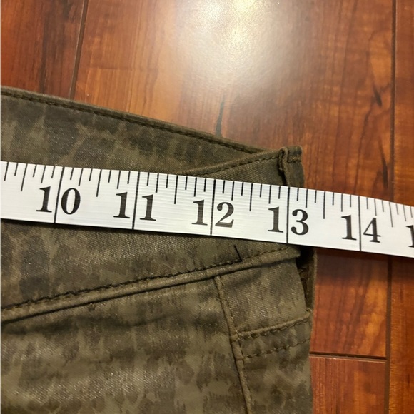 Current/Elliott Women's Ankle Skinny Coated Jeans Army Dirty Paws size 23 - Picture 13 of 15